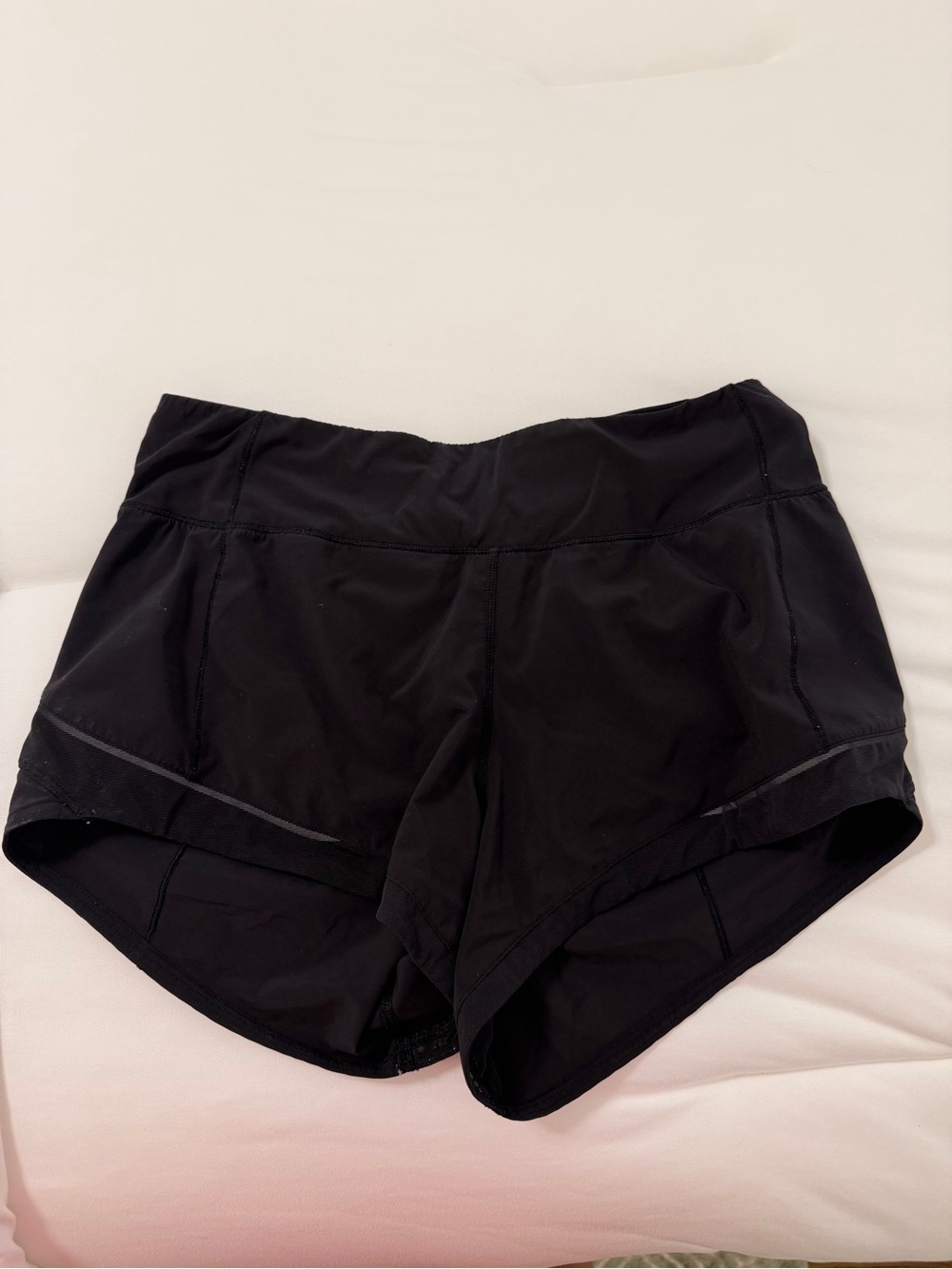 lululemon athletica Black Running Shorts with Reflective Trim